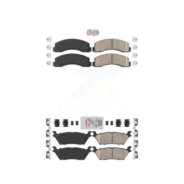 Front Rear Ceramic Disc Brake Pads Kit For Ford F-150 Expedition Lincoln Navigator KNF-101170