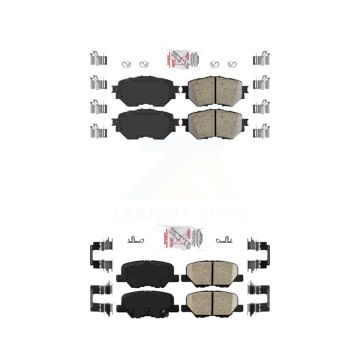 Front Rear Ceramic Disc Brake Pads Kit For Mazda 3 Sport KNF-101206