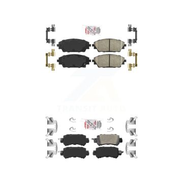 Front Rear Ceramic Disc Brake Pads Kit For 2016-2018 Mazda CX-3 KNF-101212