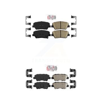 Front Rear Ceramic Disc Brake Pads Kit For 2012-2017 Hyundai Azera KNF-101214
