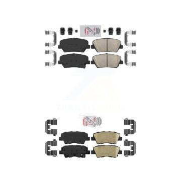 Front Rear Ceramic Disc Brake Pads Kit For Kia Rondo KNF-101218