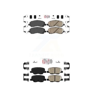 Front Rear Ceramic Disc Brake Pads Kit For Mitsubishi RVR Outlander Sport KNF-101226