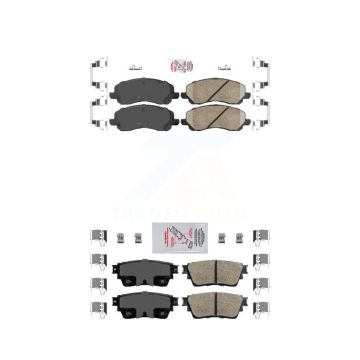 Front Rear Ceramic Disc Brake Pads Kit For Mitsubishi Outlander KNF-101227
