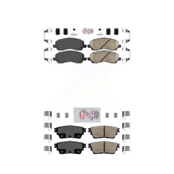 Front Rear Ceramic Disc Brake Pads Kit For Mitsubishi Outlander KNF-101228