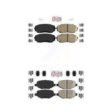 Front Rear Ceramic Disc Brake Pads Kit For Ford Edge Lincoln MKX KNF-101240