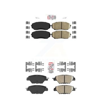Front Rear Ceramic Disc Brake Pads Kit For 2016-2023 Mazda CX-9 KNF-101242