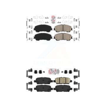 Front Rear Ceramic Disc Brake Pads Kit For Nissan Rogue Sport Qashqai KNF-101263