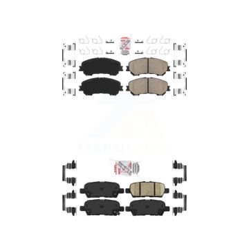 Front Rear Ceramic Disc Brake Pads Kit For Nissan Rogue Sport Qashqai KNF-101264