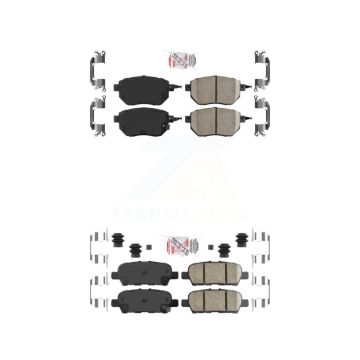 Front Rear Ceramic Disc Brake Pads Kit For Nissan Murano KNF-101276