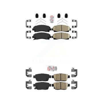 Front Rear Ceramic Disc Brake Pads Kit For Honda Ridgeline Acura TL KNF-101279