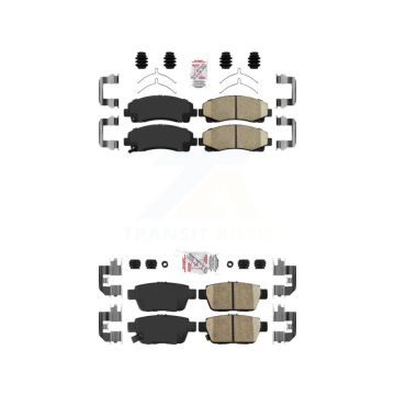 Front Rear Ceramic Disc Brake Pads Kit For Honda Ridgeline Acura TL KNF-101280