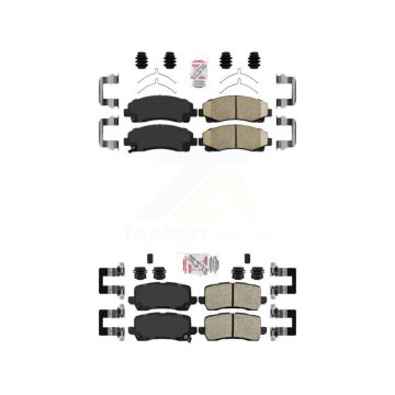 Front Rear Ceramic Disc Brake Pads Kit For 2015-2020 Acura TLX KNF-101283