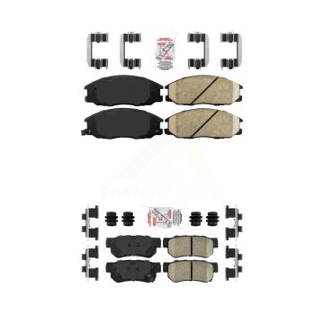 Front Rear Ceramic Disc Brake Pads Kit For Hyundai Santa Fe Kia Amanti XG350 XG300 KNF-101287