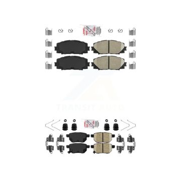 Front Rear Ceramic Disc Brake Pads Kit For Toyota Corolla Yaris Prius Prime Lexus CT200h KNF-101297
