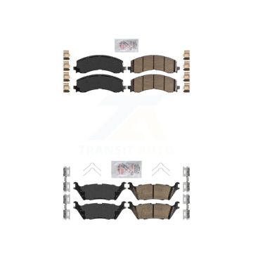 Front Rear Ceramic Disc Brake Pads Kit For Ford Bronco F-150 Lightning Expedition Lincoln KNF-101304