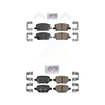 Front Rear Ceramic Disc Brake Pads Kit For 2018-2022 Buick Encore Chevrolet Trax KNF-101328