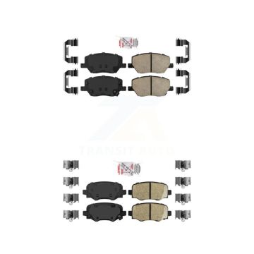 Front Rear Ceramic Disc Brake Pads Kit For Jeep Renegade Fiat 500X KNF-101334