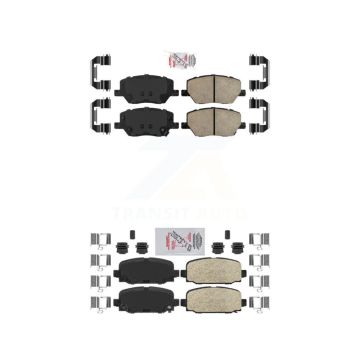 Front Rear Ceramic Disc Brake Pads Kit For 2018-2023 Jeep Compass KNF-101336