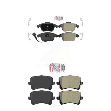 Front Rear Semi-Metallic Disc Brake Pads Kit For Volkswagen Tiguan Audi Q3 Quattro KNF-101337