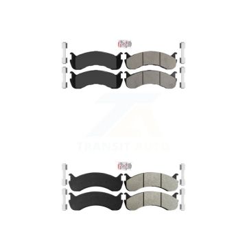 Front Rear Semi-Metallic Disc Brake Pads Kit For Kenworth T370 International Freightliner KNF-101352