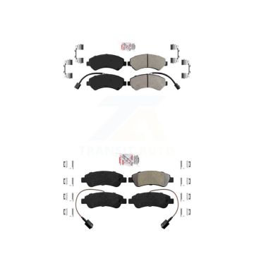 Front Rear Semi-Metallic Disc Brake Pads Kit For 2014-2020 Ram ProMaster 2500 3500 1500 KNF-101389