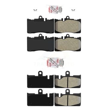 Front Rear Semi-Metallic Disc Brake Pads Kit For 2001-2006 Lexus LS430 KNF-101393