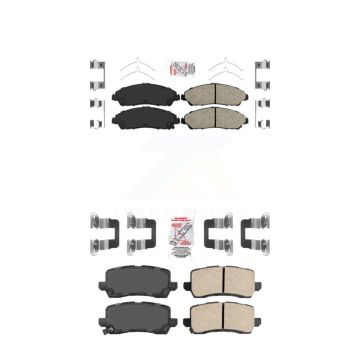 Front Rear Ceramic Disc Brake Pads Kit For 2017-2020 Acura MDX KNF-101412