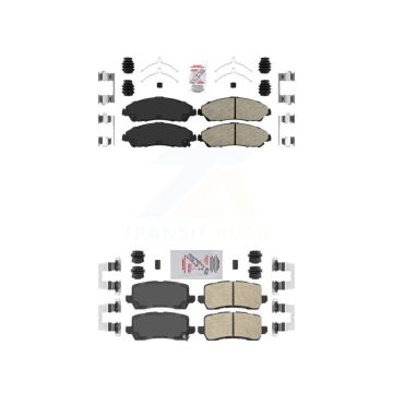 Front Rear Ceramic Disc Brake Pads Kit For 2017-2020 Acura MDX KNF-101413