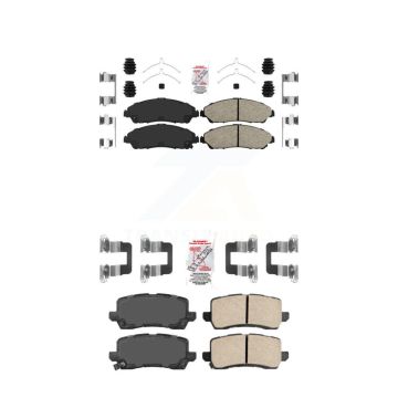 Front Rear Ceramic Disc Brake Pads Kit For 2017-2020 Acura MDX KNF-101414