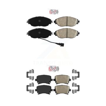 Front Rear Ceramic Disc Brake Pads Kit For Volkswagen GTI CC KNF-101419