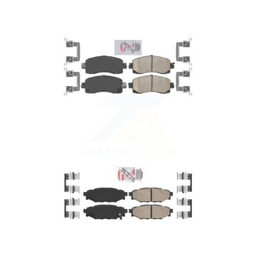 Front Rear Ceramic Disc Brake Pads Kit For Subaru Crosstrek Impreza KNF-101430