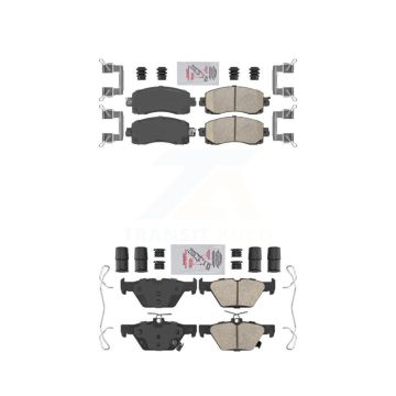 Front Rear Ceramic Disc Brake Pads Kit For Subaru Crosstrek Forester Outback Legacy WRX KNF-101432