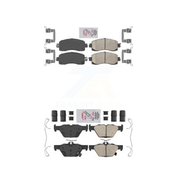 Front Rear Ceramic Disc Brake Pads Kit For Subaru Crosstrek Forester Outback Legacy WRX KNF-101434
