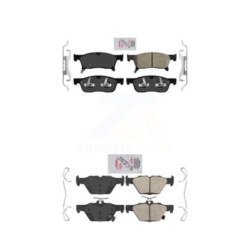 Front Rear Ceramic Disc Brake Pads Kit For 2019-2024 Subaru Ascent KNF-101436