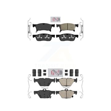 Front Rear Ceramic Disc Brake Pads Kit For 2019-2024 Subaru Ascent KNF-101437