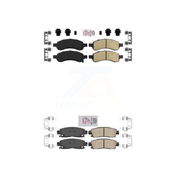 Front Rear Ceramic Disc Brake Pads Kit For GMC Acadia Buick Enclave Chevrolet Traverse KNF-101441