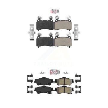 Front Rear Semi-Metallic Disc Brake Pads Kit For 2014 Chevrolet SS KNF-101443