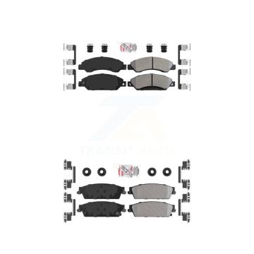 Front Rear Semi-Metallic Disc Brake Pads Kit For Chevrolet Avalanche Cadillac GMC Tahoe KNF-101448