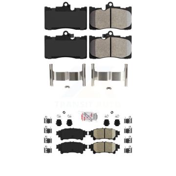 Front Semi-Metallic Rear Ceramic Disc Brake Pads Kit For Lexus IS300 IS350 GS350 RC350 KNF-101462