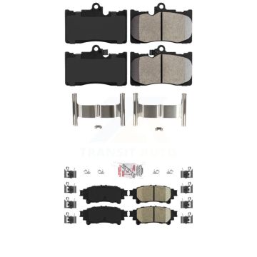 Front Semi-Metallic Rear Ceramic Disc Brake Pads Kit For Lexus IS300 IS350 GS350 RC350 KNF-101463