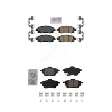 Front Rear Ceramic Disc Brake Pads Kit For 2020-2023 Nissan Sentra rear brakes KNF-101479