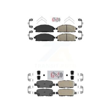 Front Rear Ceramic Disc Brake Pads Kit For Nissan X-Trail Quest KNF-101482