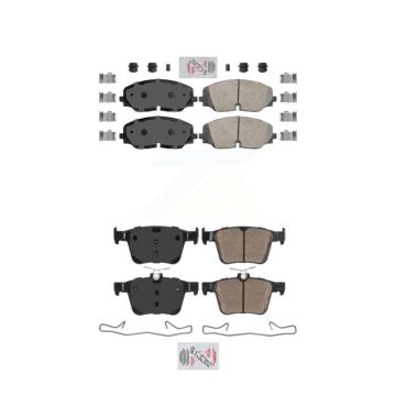 Front Rear Ceramic Disc Brake Pads Kit For 2018-2023 Volkswagen Atlas KNF-101483
