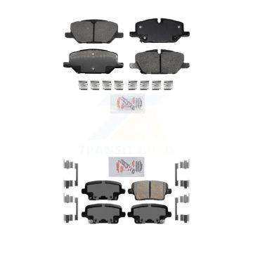 Front Rear Ceramic Disc Brake Pads Kit For Buick Envision Cadillac XT4 KNF-101497