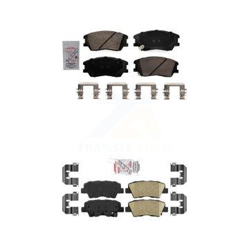Front Rear Ceramic Disc Brake Pads Kit For Kia Soul EV KNF-101498
