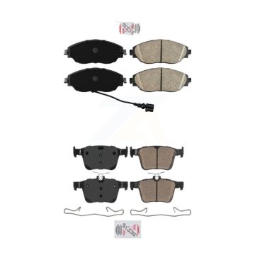 Front Rear Ceramic Disc Brake Pads Kit For 2017-2019 Volkswagen Golf R KNF-101499