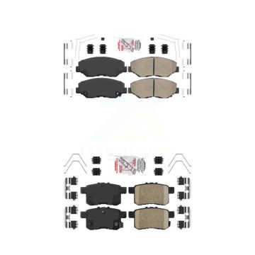 Front Rear Ceramic Disc Brake Pads Kit For Honda Accord KNF-101501