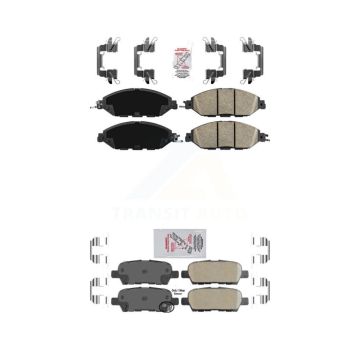 Front Rear Ceramic Disc Brake Pads Kit For Nissan Murano Pathfinder INFINITI QX60 JX35 KNF-101506