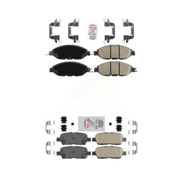 Front Rear Ceramic Disc Brake Pads Kit For Nissan Murano Pathfinder INFINITI QX60 JX35 KNF-101507