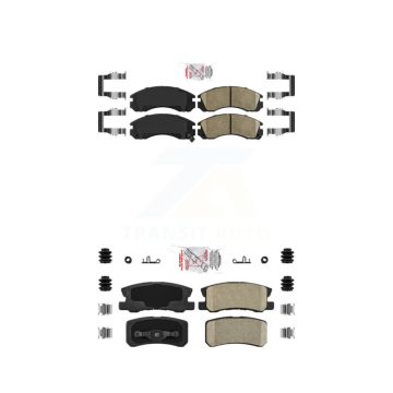 Front Rear Ceramic Disc Brake Pads Kit For Mitsubishi Lancer KNF-101513